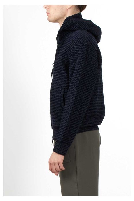 EMPORIO ARMANI luksusowa włoska bluza LOGO ALL OVER