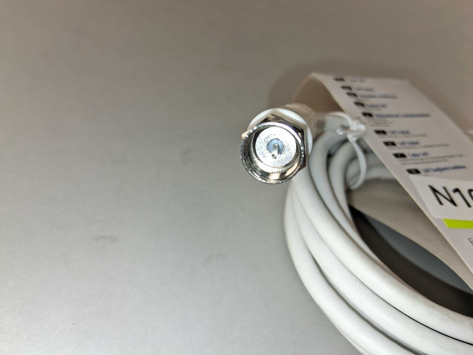 N104 Kabel Antenowy Satelitarny Hama F-Wtyk F-Wtyk 85dB 2,5m NOWY