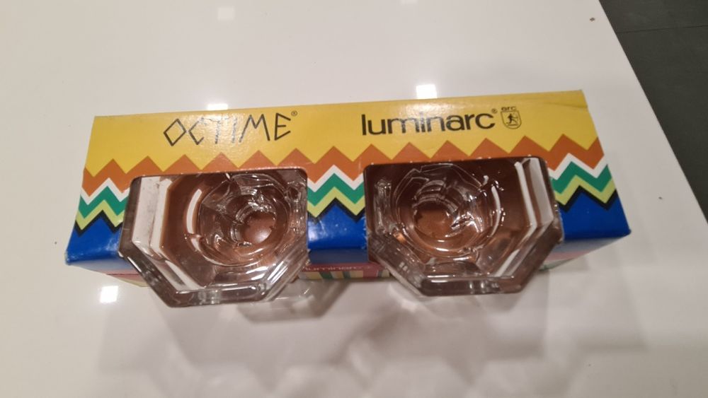 Dois castiçais para velas em vidro Octime Luminarc