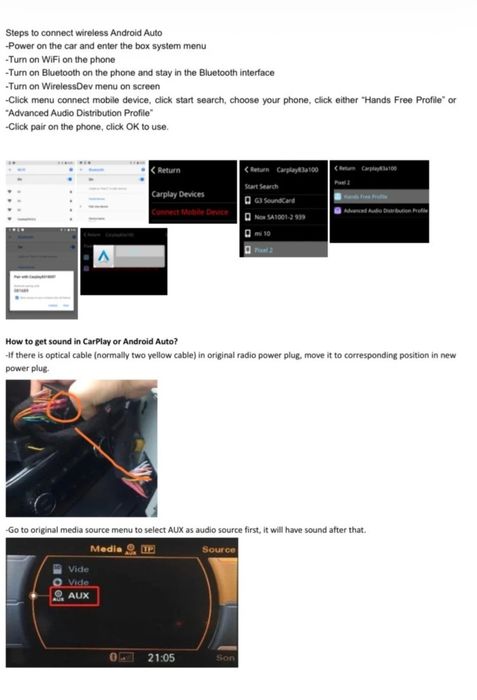 Carplay/android auto Audi.
