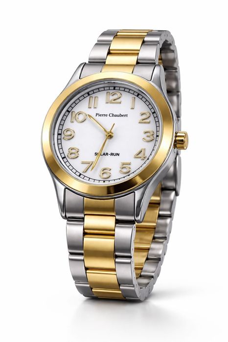 Zegarek Pierre Chaubert Solar-Run, bicolor, 3 ATM – stan bdb