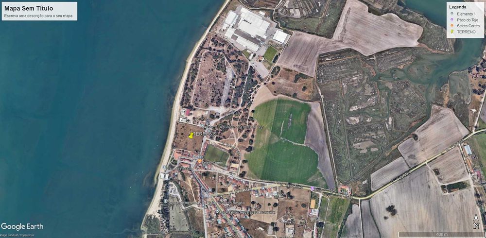 Terreno para lotear com vista Rio no Rosário / Moita