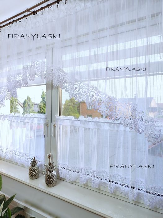 Zestaw firana i zazdrostki Firany Gotowe gipiura