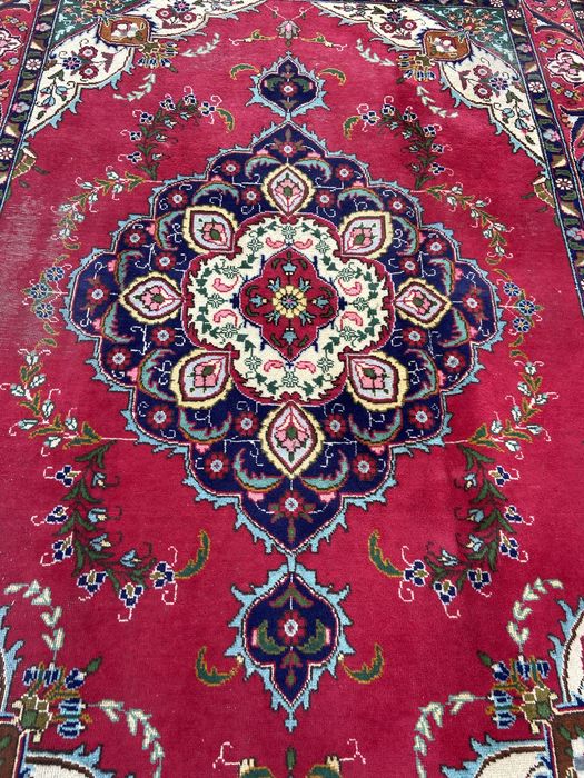 Charmoso Tapete PERSA TABRIZ Vintage look [290x200cm], autêntico!