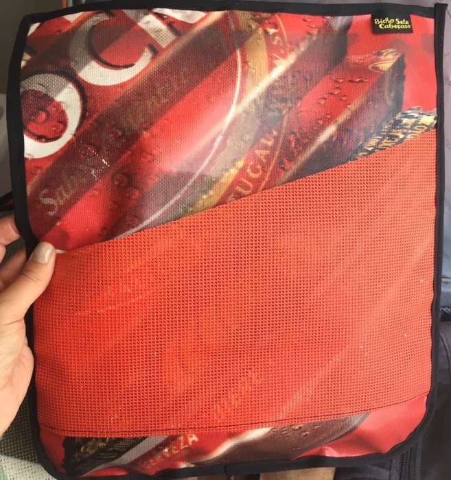 Almofadas-Carteiras de rua Super Bock e Bicho Sete Cabeças