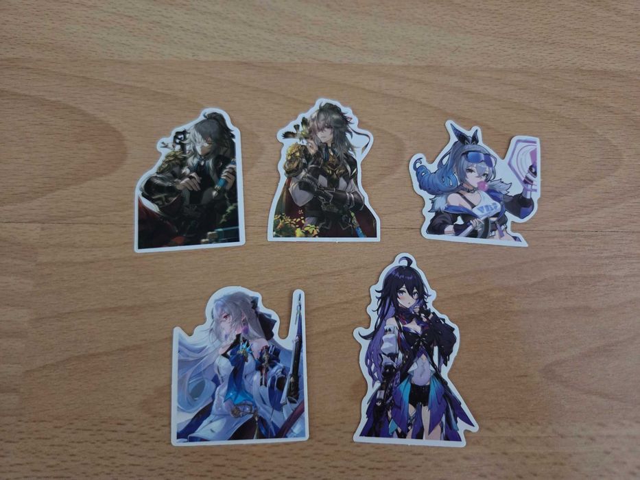Naklejki Honkai Star Rail - 5 sztuk