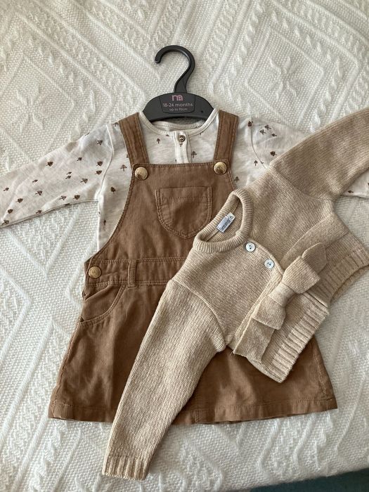 Menina conjunto 3 peças para 6meses