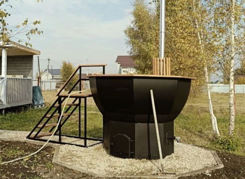 ВИРОБНИК‼️Чан на дровах до 8 осіб. Закарпатська купель для купання