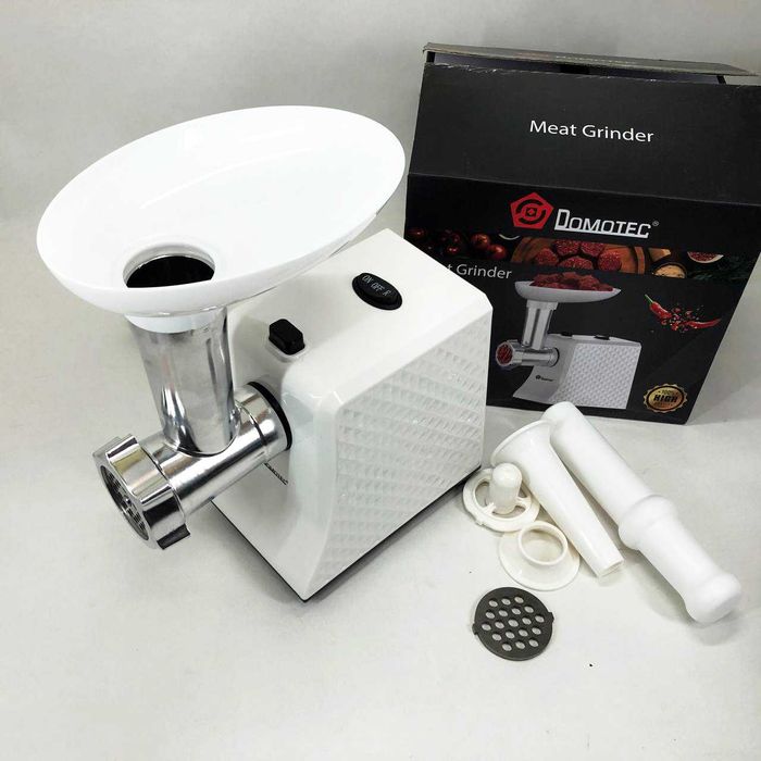 Компактная электро мясорубка Domotec с реверсом. Для мясников!