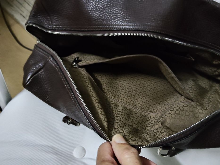 Fabulosa Mala em Pele Granulada Castanha marca Salvatore Fe