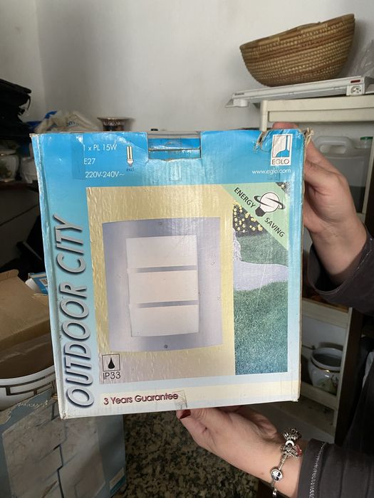 candeeiro de parede exterior