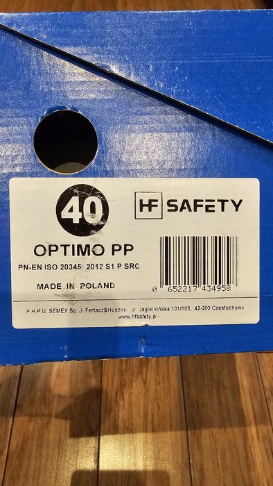 Półbuty ochronne OPTIMO S1P SRC