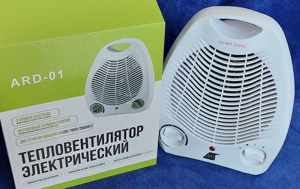 Тепловентилятор  дуйчик обігрівач обогреватель MALTEC  2 кВт Гар 1 рік