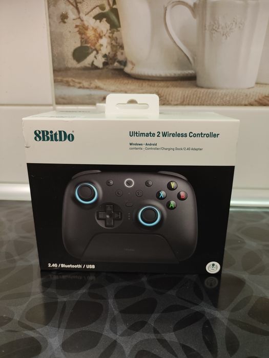 Геймпад 8BitDo Ultimate 2 Wireless (Чорний) — TMR стіки, Ефект Холла, Bluetooth/2.4G/USB, Док-станція, Новий