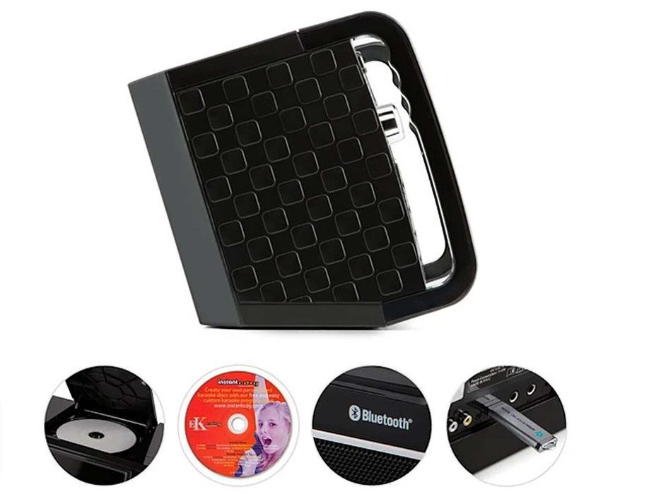 Zestaw do karaoke Auna DiscoFever LED czarny