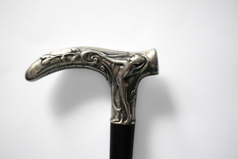 Laska secesyjna srebrna