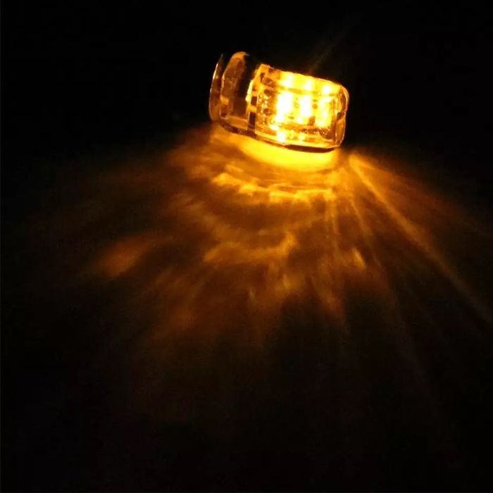 Par de piscas LED retangulares minimalistas moto