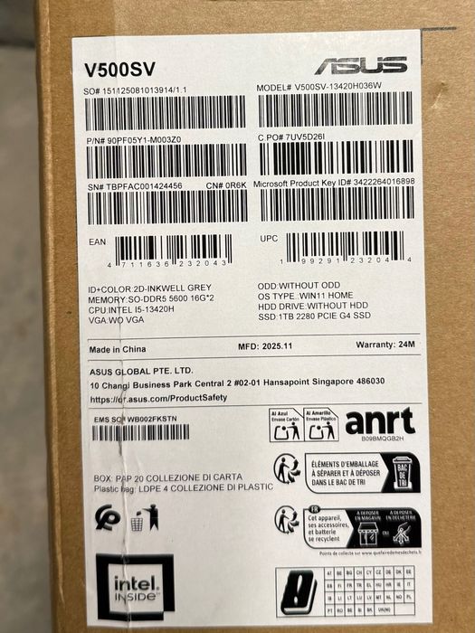 Sprzedam nowy komputer stacjonarny ASUS V500SV