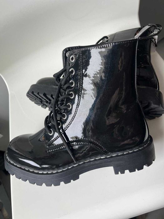 Martens H&M Lakierki Glany Nowe 36 czarne półbuty