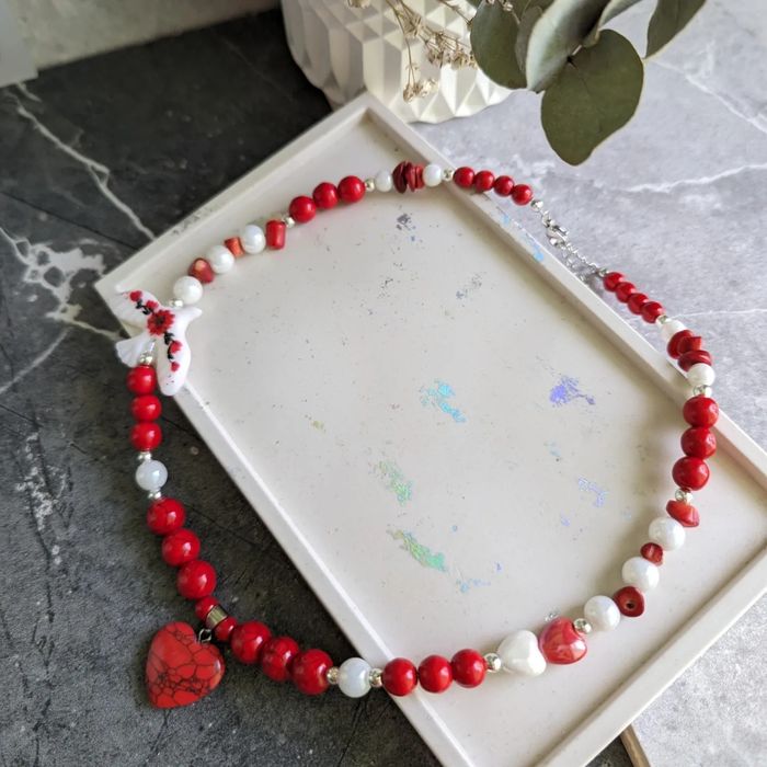 Чокер з пташкою( трендові прикраса