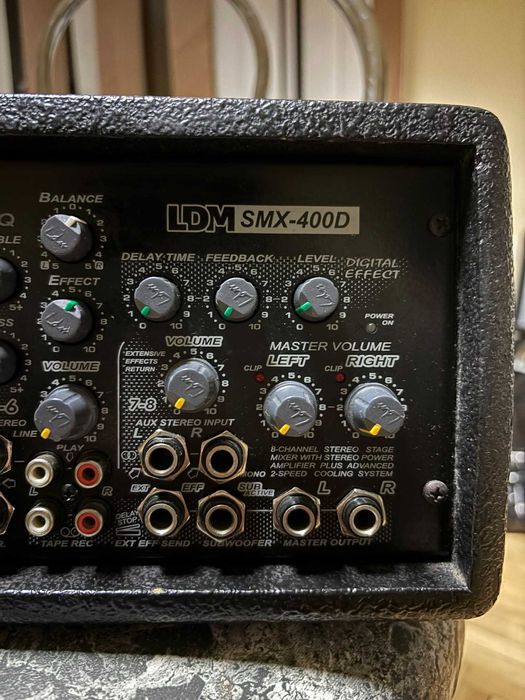 Stereofoniczny Powermikser LDM SMX-400D (2x200W) Efekt Cyfrowy