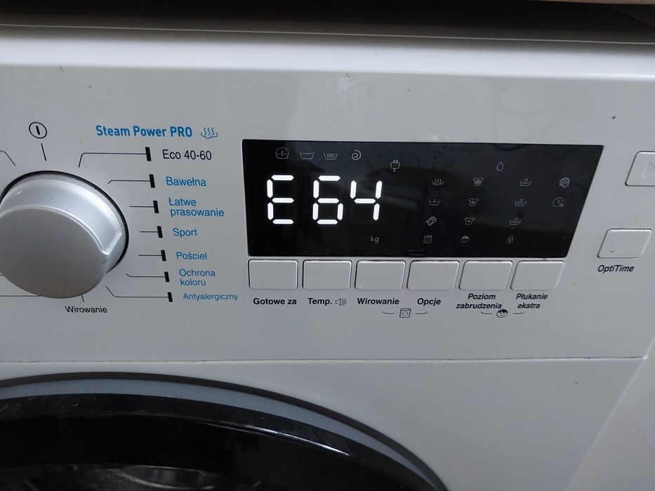 Amica WA1S610CLiSE
Amica WA1S610CLiSE  SLIM z błędem e64