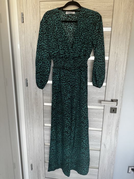 Elegancki kombinezon damski w panterkę S