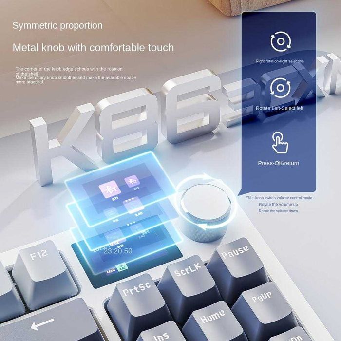 Клавіатура Attack Shark k86.+ заміна шумки+ змазка+ кирилиця