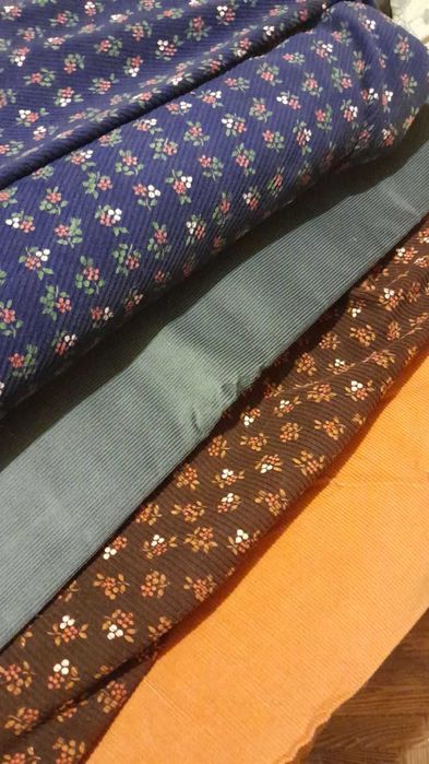 Отрезы костюмных тканей вельвет качество из СССР дешево