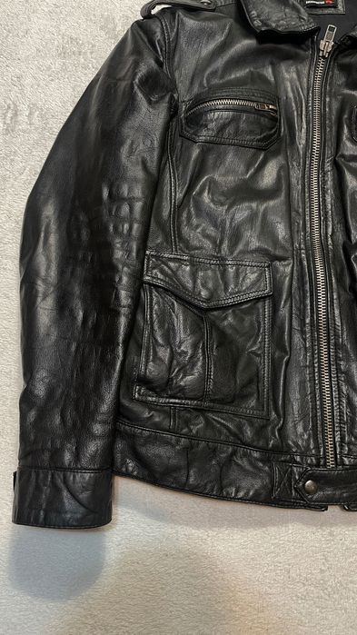 Шкіряна куртка бомбер XL натуральна шкіра чоловіча