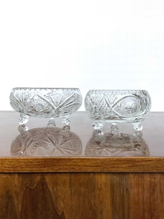 Miseczki na cukierki - PRL oryginalne - kryształ