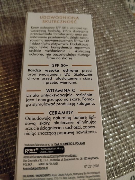 Krem dla kobiet Perfecta Skin Małgorzata Kożuchowska SPF 50 Nowy