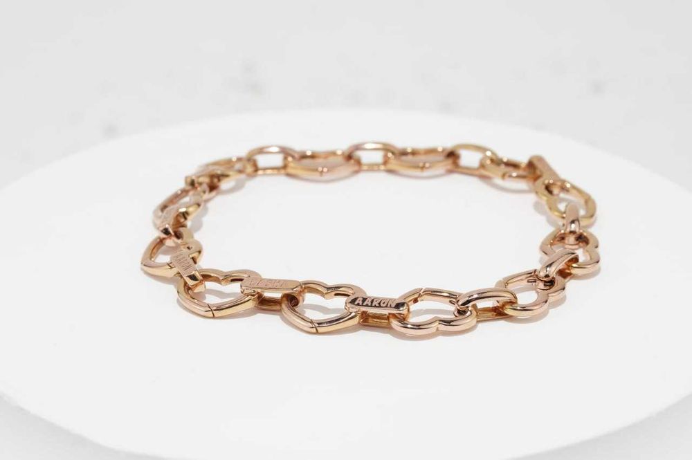 Bransoletka złota 18K 30.32g ARON BASHA