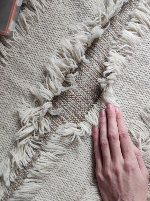 килим ikea PEDERSBORG 100% вовна 133x195 см бежевий