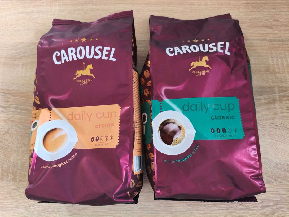 Kawa ziarnista 2 x 1 kg Carousel