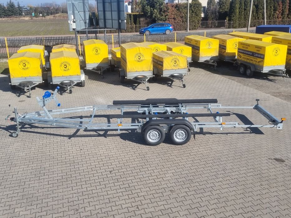 Przyczepa podłodziowa 2000 , 2500 DMC przyczepy nowe PRODUCENT do 7.8m