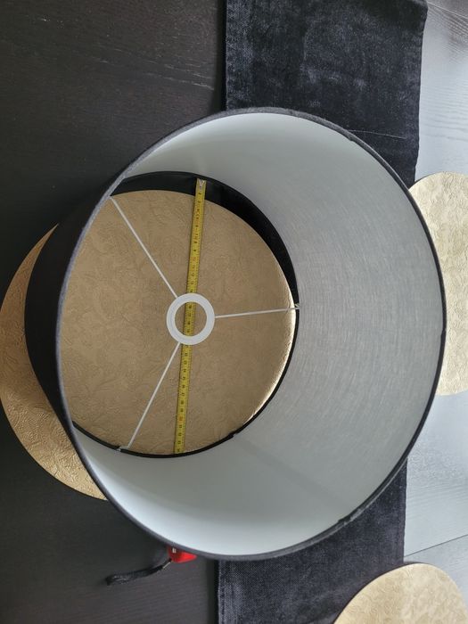 Abażur czarny Średnica 35 cm