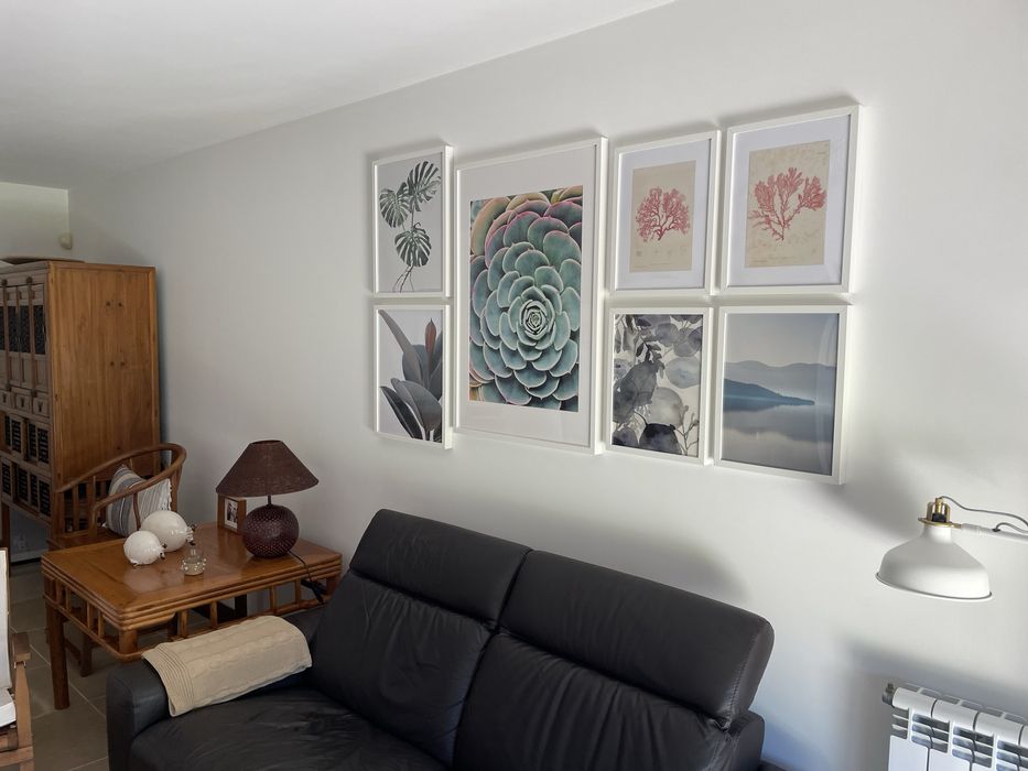 Molduras Ikea com gravuras