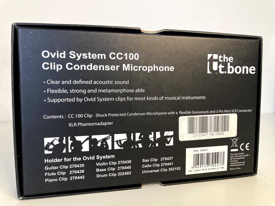 Microfone t.bone Ovid CC 100 40€ + Suporte Contrabaixo 15€ - [Conjunto 50€]