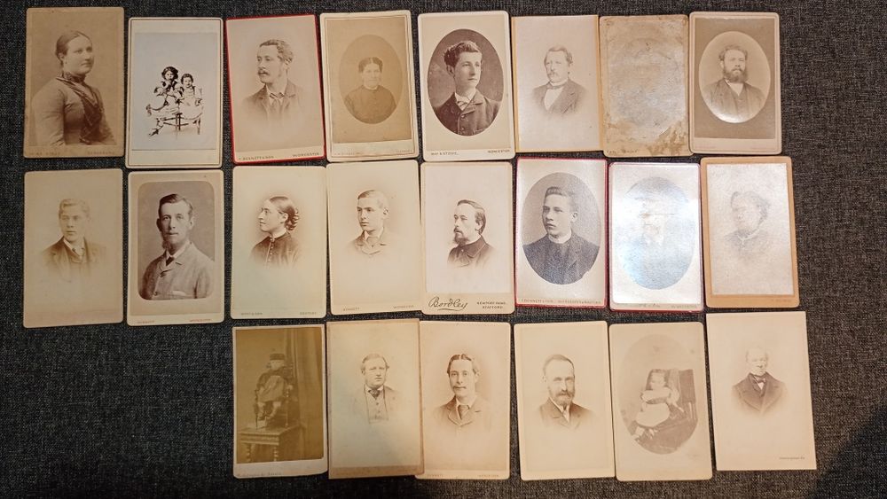 Stare zdjęcia do 1900 r. 22 szt.