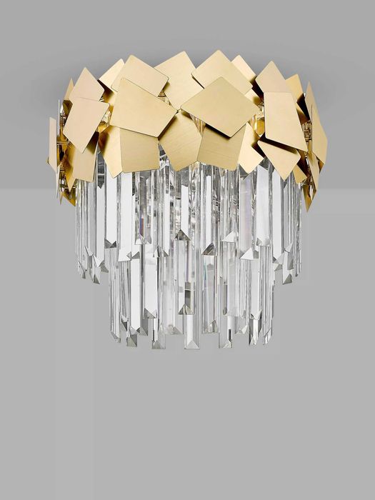 Luminária de teto semi-embutida Impex Celine com 5 luzes - Nova, na embalagem original