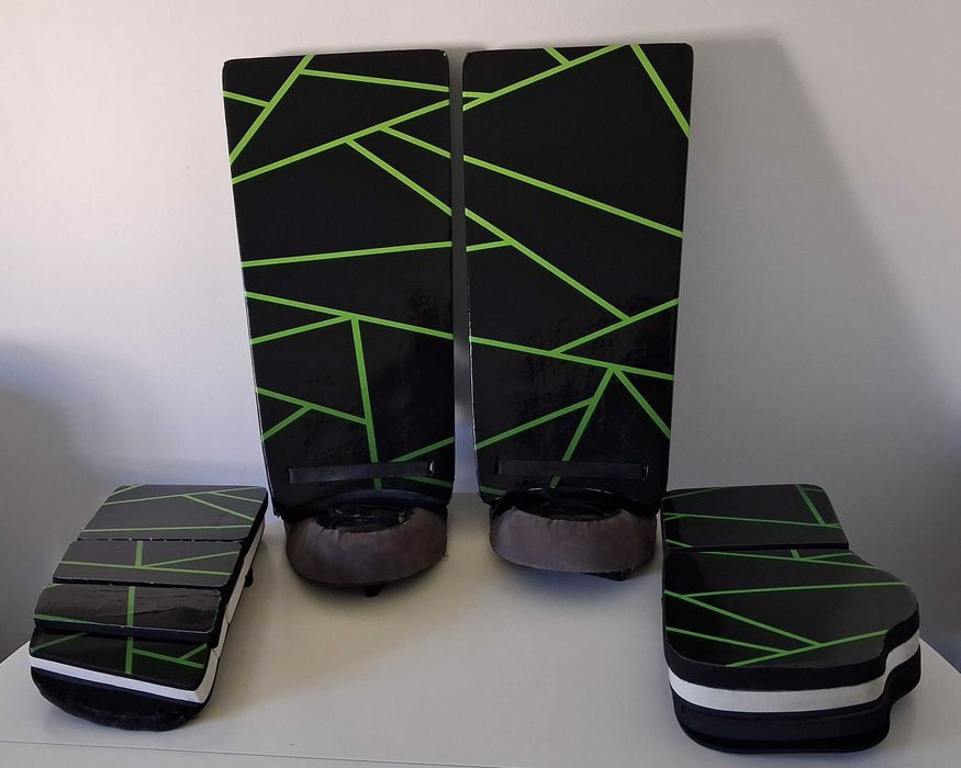 Conjunto Luvas+Caneleiras GR SKAPER