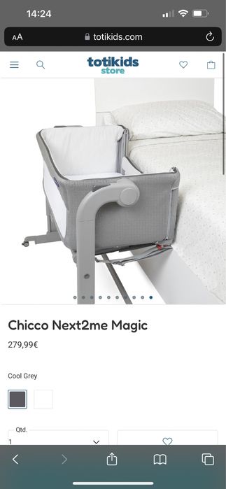 Cama CHICCO next2me magic evo