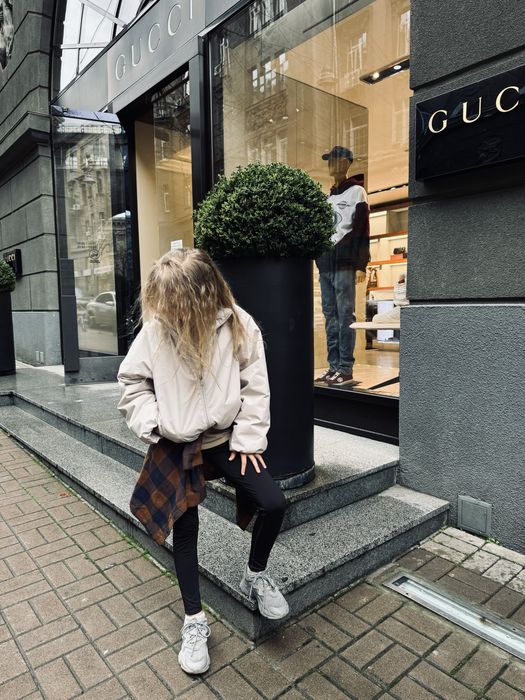 Детская бежевая куртка h&m, move , zara 134
