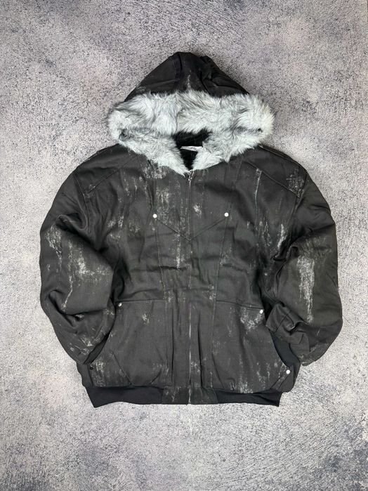 Куртка зимня Balenciaga type пуховик бомбер opium y2k