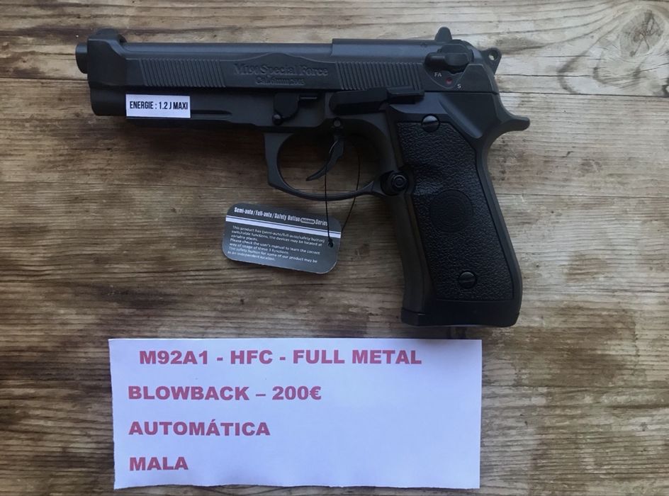 Pistola Réplica REAL  NEGOCIAVEL Airsoft  BerettaVertec da KJW - da WE