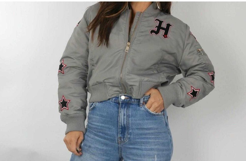 TOMMY HILFIGER X Gigi Hadid Thermore Kurtka Damska M Bomber Jak Nowa