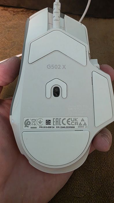 Миша LOGITECH G502 X White