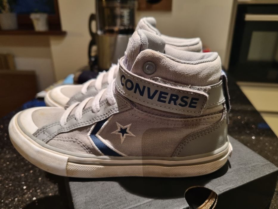 Buty Converse 33 wysokie trampki conversy szare na rzepy Pro Blaze
