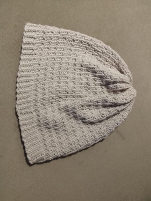 Ręcznie robiona czapka wełna kaszmir jedwab